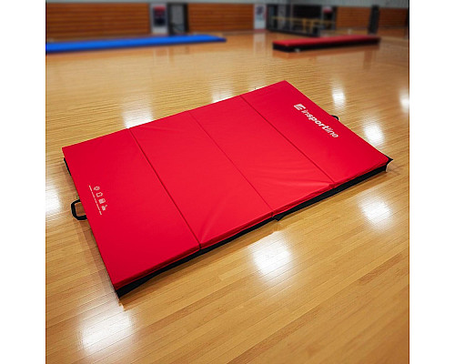 Мат гімнастичний inSPORTline Kvadfold, 200 x 120 x 5 см, червоний