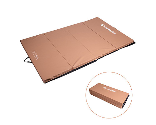 Мат гімнастичний inSPORTline Kvadfold, 200 x 120 x 5 см, коричневий