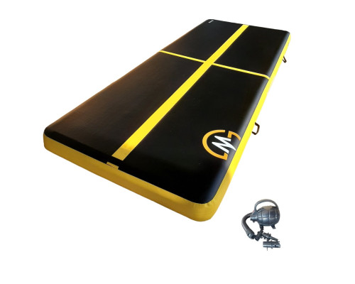 Мат гімнастичний MASTER 400 x 150 x 20 см, чорно-жовта
