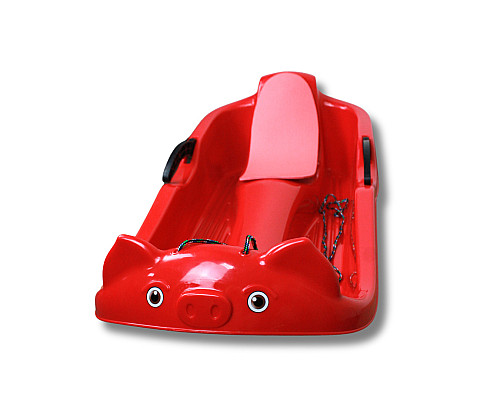 Санки пластикові з гальмами Prime Sport Snow Rider червоні