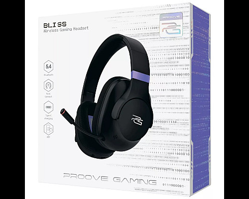 Навушники ігрові бездротові Proove Gaming Bliss APP чорні