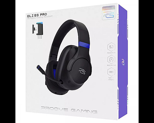 Навушники ігрові бездротові Proove Gaming Bliss Pro чорні