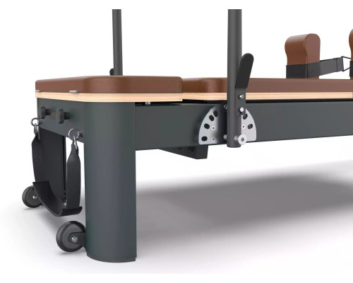 Реформер для пілатесу Toorx PTX7500 алюмінієвий, чорно-коричневий