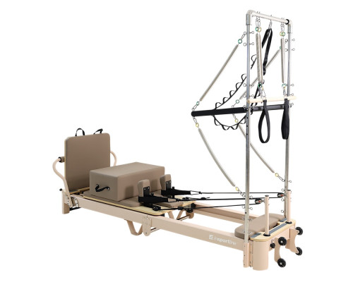 Pilates Reformer inSPORTline Comfolder EVO, бежевий
