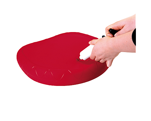 Подушка асиметрична сенсомоторна SISSEL Sitfit Plus, червона