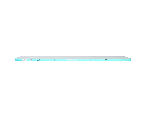 Мат гімнастичний надувний VEVOR 498 x 101 x 10 см, біло-м'ятний