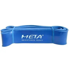 Гумка-петля силова Meta Elastic power band heavy 6,4 х 208 см, синя