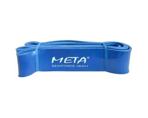 Гумка-петля силова Meta Elastic power band heavy 6,4 х 208 см, синя