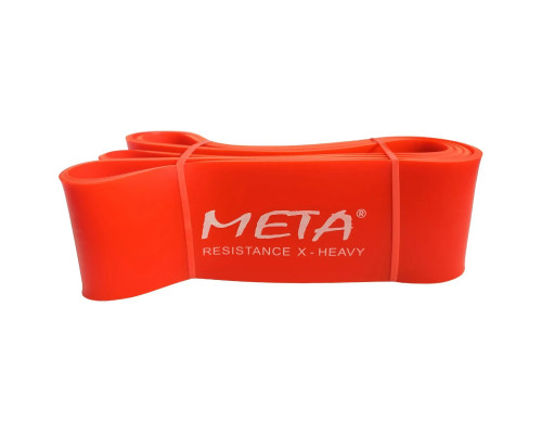 Гумка-петля силова Meta Elastic power band x-heavy 8,3 х 208 см, оранжева