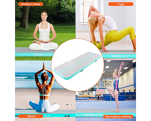 Килимок надувний VEVOR, біло-голубий