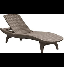  Шезлонг Keter Pacific, 197 х 75 х 40 см - капучино