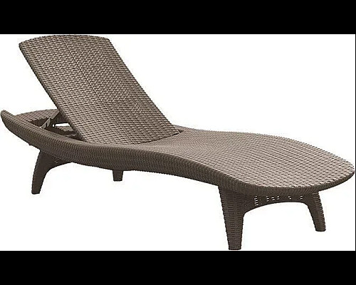 Шезлонг Keter Pacific, 197 х 75 х 40 см - капучино