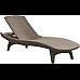 Шезлонг Keter Pacific, 197 х 75 х 40 см - капучино