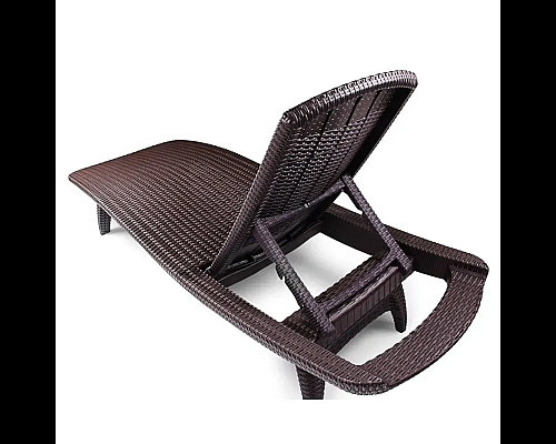 Шезлонг Keter Pacific, 197 х 75 х 40 см - коричневий