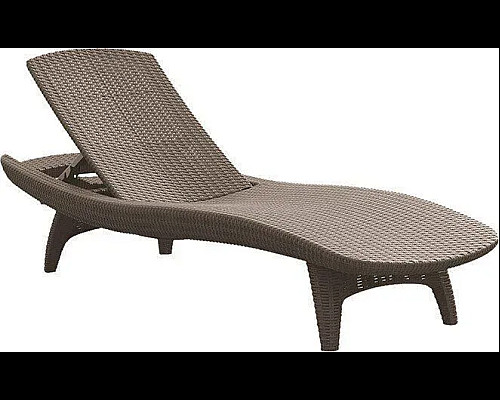 Коплект шезлонгів зі столиком Keter Pacific, 197 х 75 х 40,4 см - капучино
