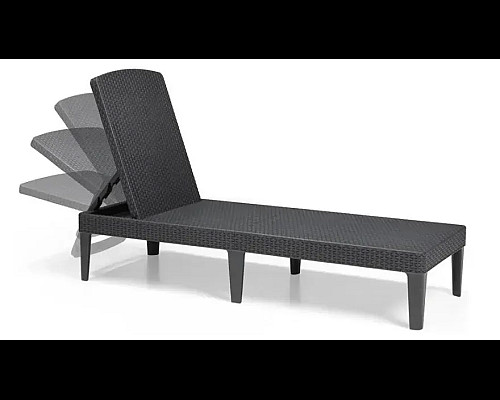 Шезлонг Keter Jaipur, 187 х 58 х 29 см - графіт