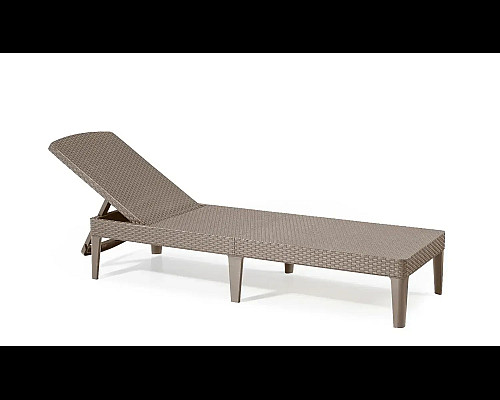 Шезлонг Keter Jaipur, 187 х 58 х 29 см - капучино