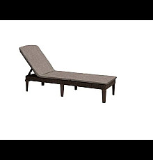 Шезлонг Keter Jaipur з матрацом, 187,5 х 58,2 х 29 см - коричневий
