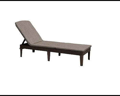 Шезлонг Keter Jaipur з матрацом, 187,5 х 58,2 х 29 см - коричневий
