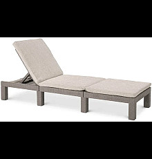 Шезлонг Keter Daytona Deluxe з матрацом, 195 х 65 х 25,5 см - капучино