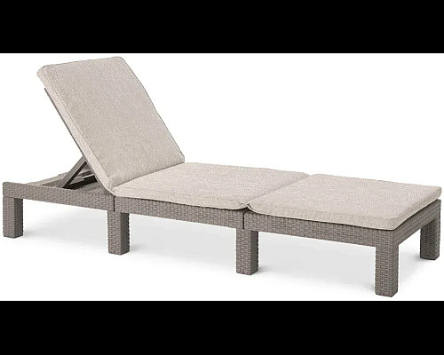 Шезлонг Keter Daytona Deluxe з матрацом, 195 х 65 х 25,5 см - капучино