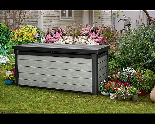 Скриня садова Keter Denali DuoTech 570 л, сіра