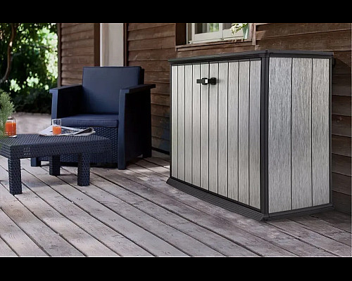 Шафа садова Keter Patio Store 240 л, сіра