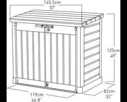 Скриня-шафа садова Keter Store-It-Out Max 1200 л, бежева