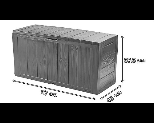 Скриня садова Keter SHERWOOD 270 л, антрацит