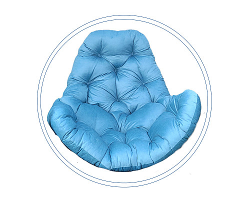 Подушка для крісла-кокона Greengard 10-34 130 х 110 х 8 см, блакитна