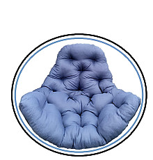 Подушка для крісло-кокона Greengard 10-35 130 х 110 х 8 см, синя