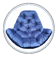 Подушка для крісла-кокона Greengard 10-36 130 х 110 х 8 см, синя