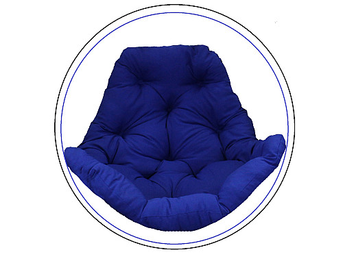 Подушка для крісла-кокона Greengard 10-01 130 х 110 х 8 см, синя