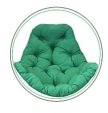 Подушка для крісла-кокона Greengard 10-02 130 х 110 х 8 см, зелена