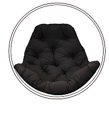 Подушка для крісла-кокона Greengard 10-06 130 х 110 х 8 см, коричнева