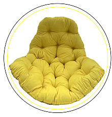 Подушка для крісла-кокона Greengard 10-11 130 х 110 х 8 см, жовта