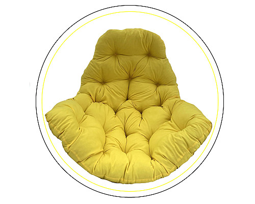 Подушка для крісла-кокона Greengard 10-11 130 х 110 х 8 см, жовта