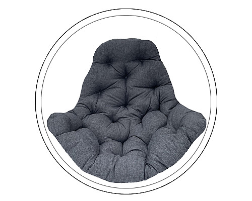 Подушка для крісла-кокона Greengard 10-12 130 х 110 х 8 см, сіра