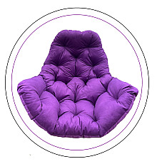Подушка для крісла-кокона Greengard 10-16 130 х 110 х 8 см, фіолетова