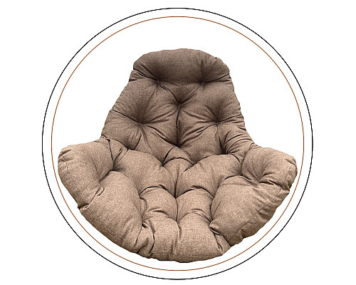 Подушка для крісло-кокона Greengard 10-17 130 х 110 х 8 см, коричнева