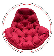 Подушка для крісла-кокона Greengard 10-18 130 х 110 х 8 см, червона