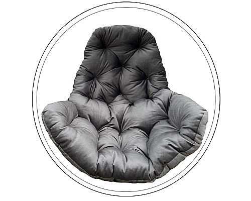 Подушка для крісло-кокона Greengard 10-21 130 х 110 х 8 см, сіра