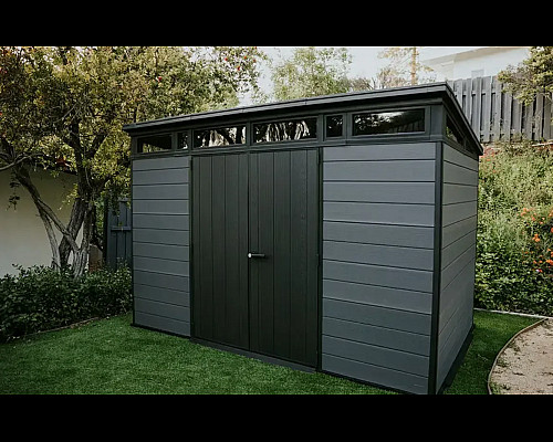 Будиночок садовий Keter Cortina 2.0 342 х 216 х 226 см, темно-сірий
