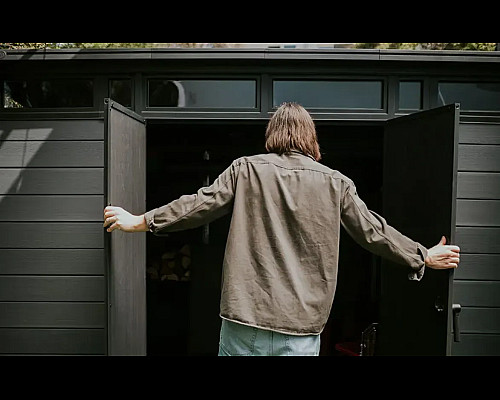 Будиночок садовий Keter Cortina 2.0 342 х 216 х 226 см, темно-сірий