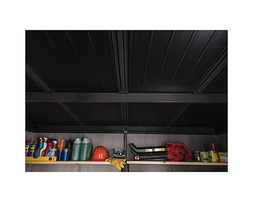 Будиночок садовий Keter Cortina 218 х 214 х 226 см, темно-сірий