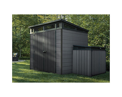 Будиночок садовий Keter Cortina 218 х 214 х 226 см, темно-сірий