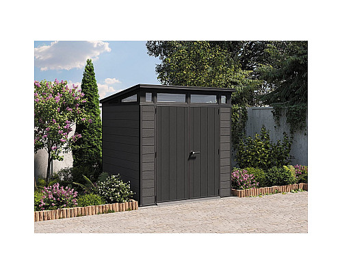 Будиночок садовий Keter Cortina 218 х 214 х 226 см, темно-сірий