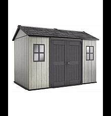 Будиночок садовий Keter OAKLAND 1175 SD 350 х 229 х 254 см, коричнево-сірий