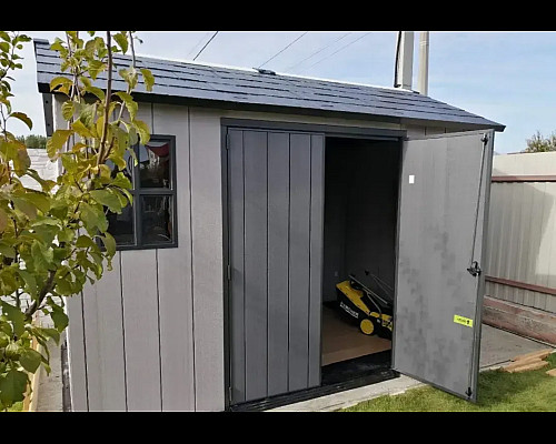 Будиночок садовий Keter OAKLAND 1175 SD 350 х 229 х 254 см, коричнево-сірий