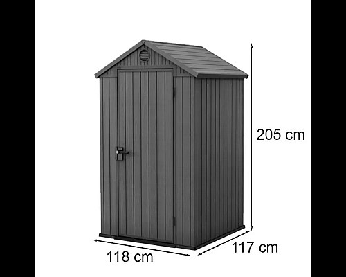 Будиночок садовий Keter Darwin 118 х 117 х 205 см, зелений